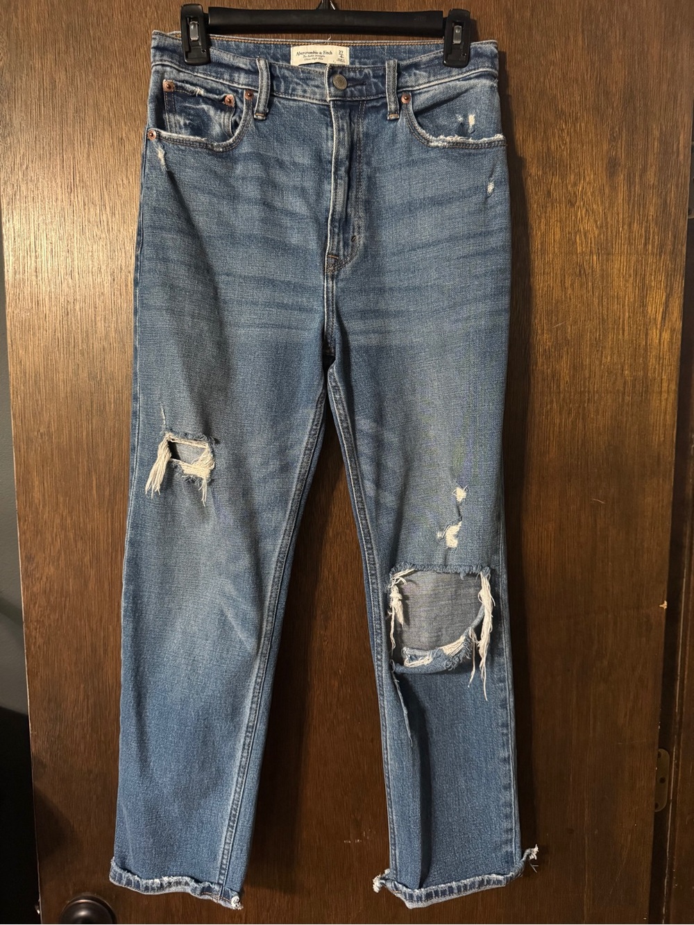 Abercrombie Ankle Straight Ultra High Rise Jeans 27